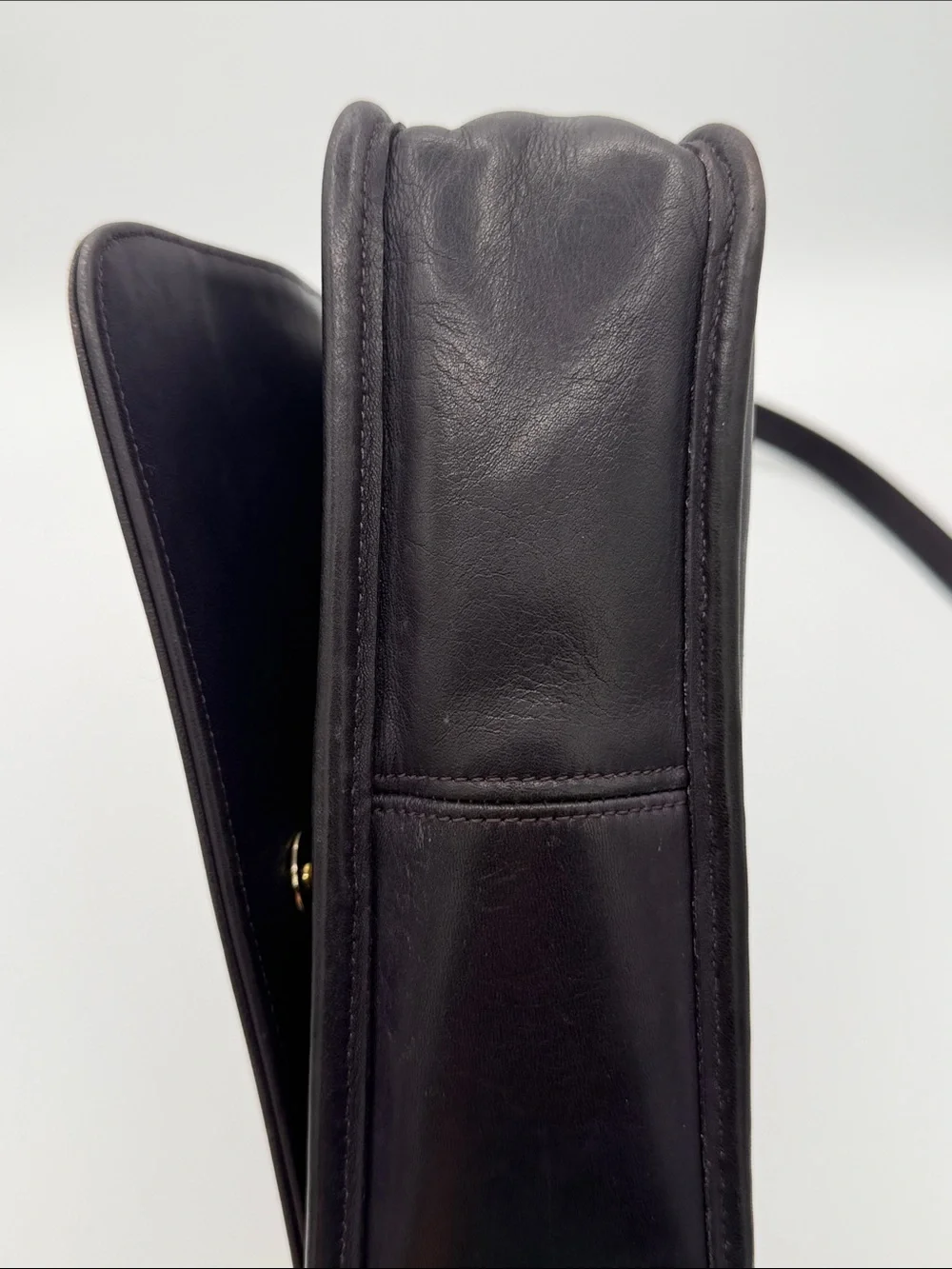 Coach Vintage Tribeca Leather Crossbody Bag Ink Purple